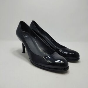 Stuart Weitzman Platswoon‎ Patent Leather Pump Heels Round Toe Vintage Y2K 7